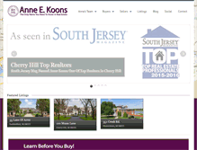 Tablet Screenshot of annekoonsrealestate.com